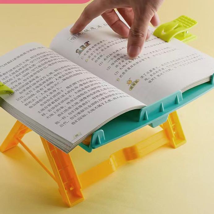 

레 Peyangga Buku Holder HD49 Dudukan 4IN1 Senderan Untuk Belajar Dan Membaca Book Stand Portable New