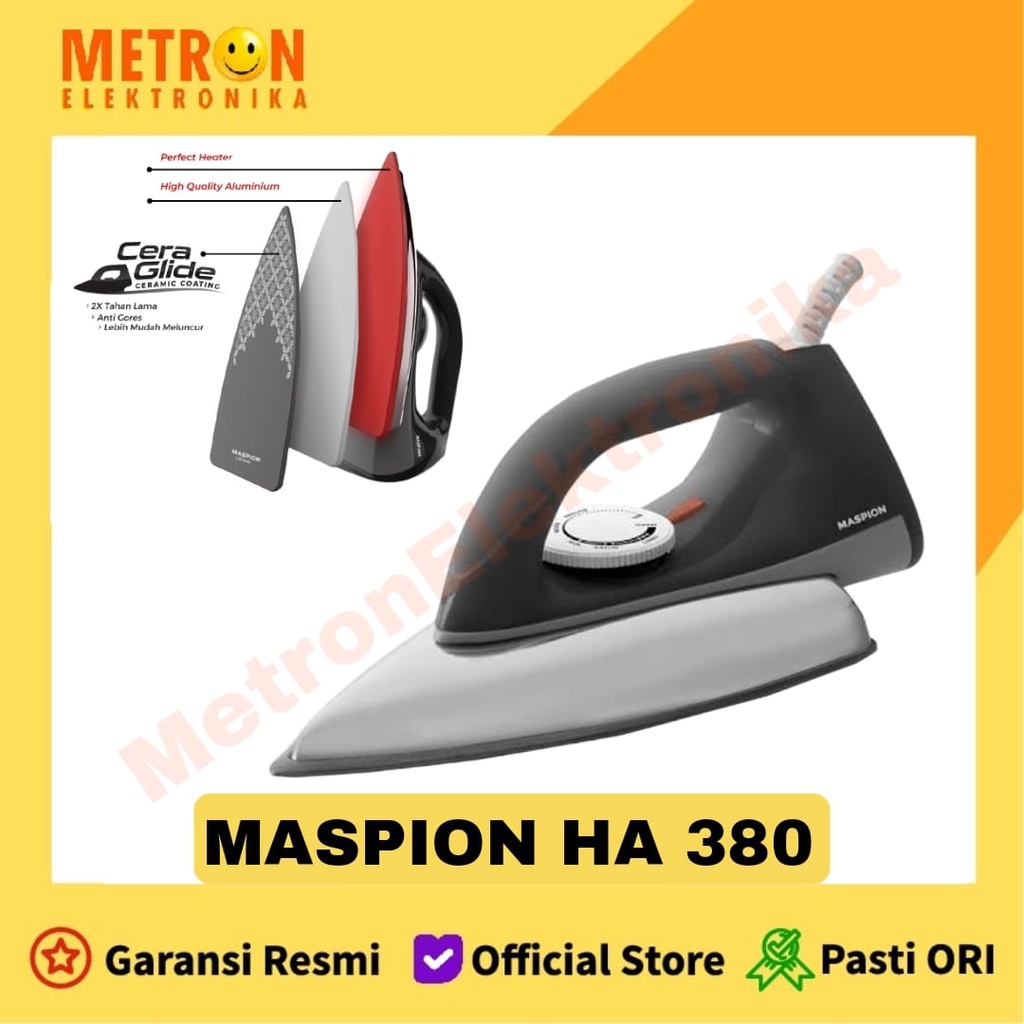 MASPION HA-380 SETRIKA / GOSOKAN / AUTOMATIC IRON / HA380