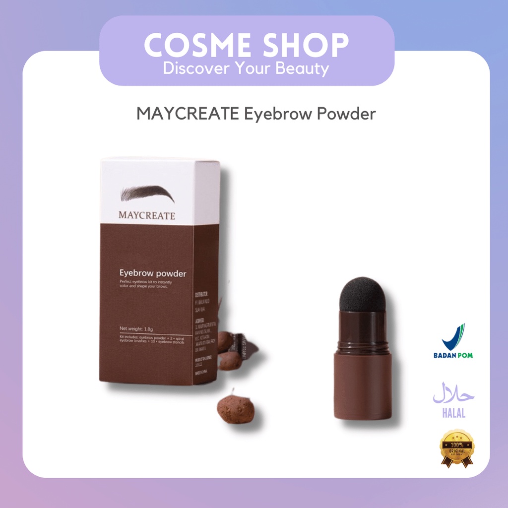 Maycreate Cetakan Alis instan/Cetakan Alis/Cetakan alis stamp lengkap/Alis cetakan