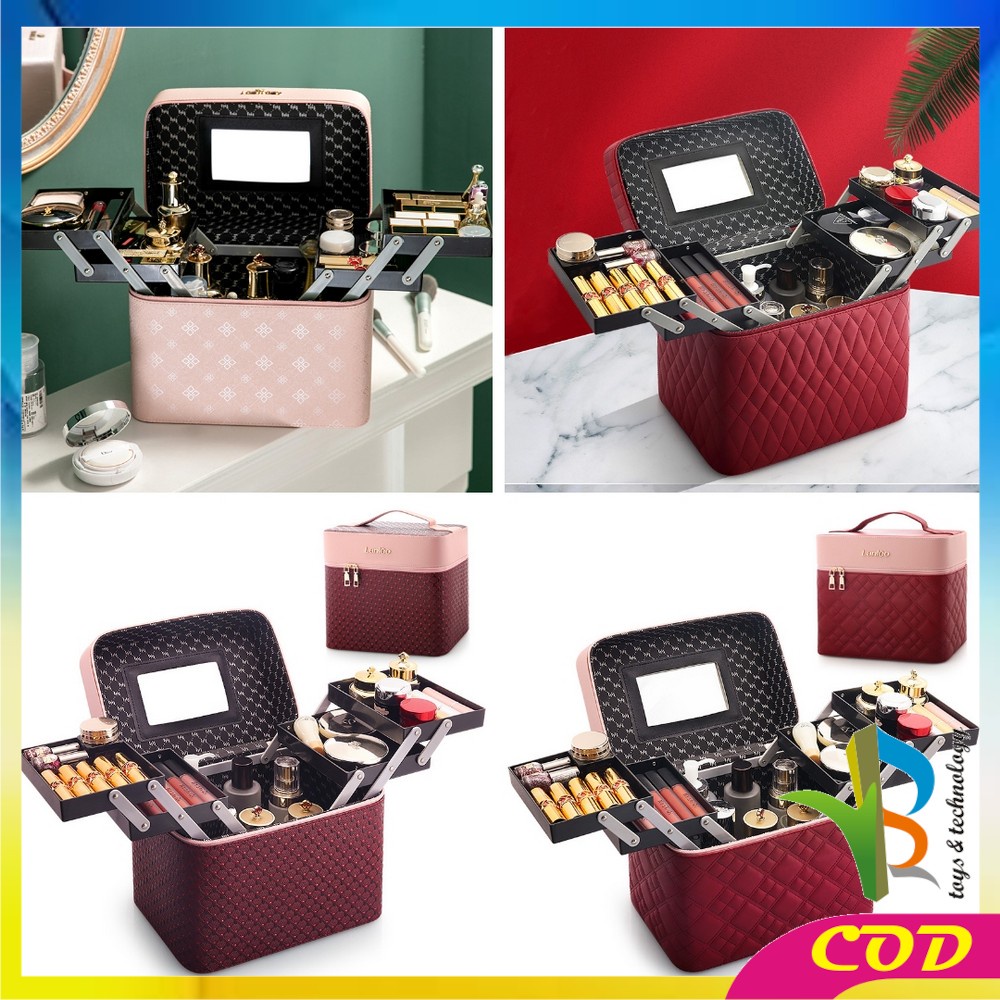 RB-K1 BOX MAKE UP/Kotak Kosmetik/Beauty Case/Tas Kosmetik/Make Up Case/ WATERPROOF/Koper Makeup