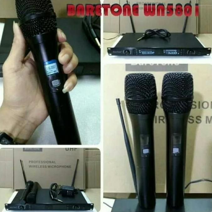 Mic Wireless Baretone WM - 5801 UHF Original