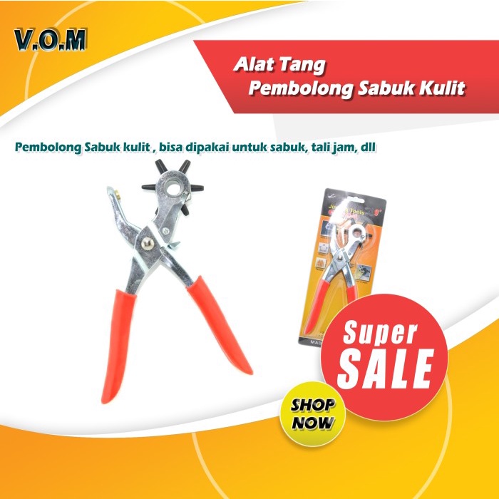 

Bol Alat Tang Pembolong Sabuk Kulit Kertas Plastik - Hole Puncher