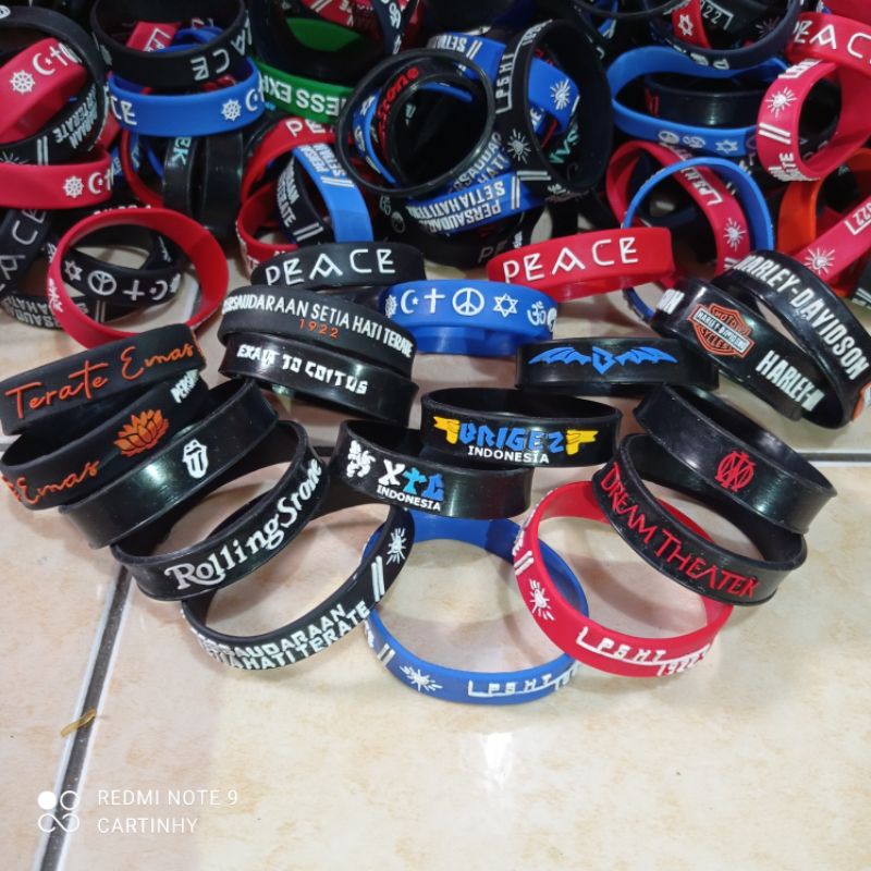 gelang tangan karet varian merck brigez uk L 15mm#greser_aksesoris