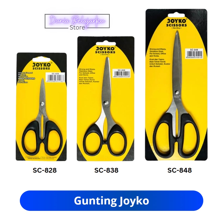

Gunting Scissors Joyko SC-828 dan SC-838 Stainless