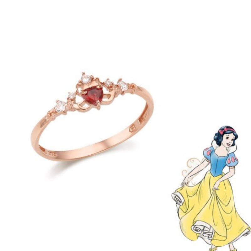 Cincin Disney Princess Diamond Wanita Adjustable