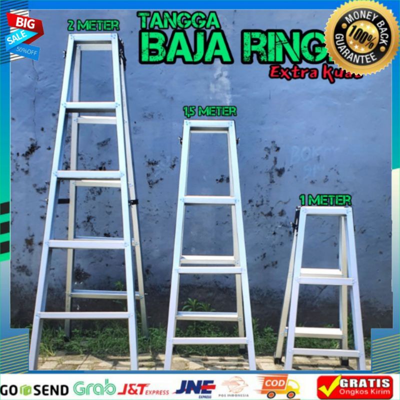 Jual TANGGA BAJA RINGAN 2 METER / 1,5 METER / 1 METER SUPER KOKOH ...