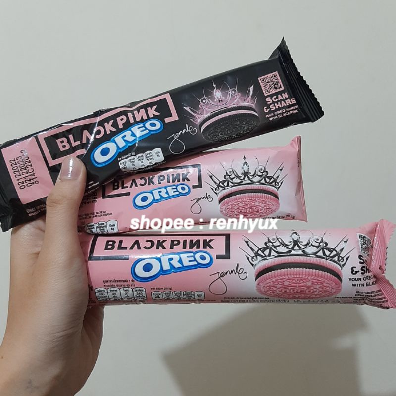 [READY] ONLY OREO X BLACKPINK ROLL DAN PINK ISI 3 , HITAM ISI 4 TANPA PC PHOTOCARD
