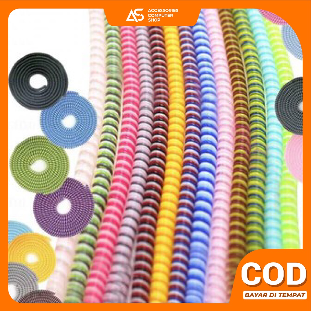 Pelindung Kabel Charger Warna / Pelilit Kabel Spiral / Cord Protector / Cable Protector AH003