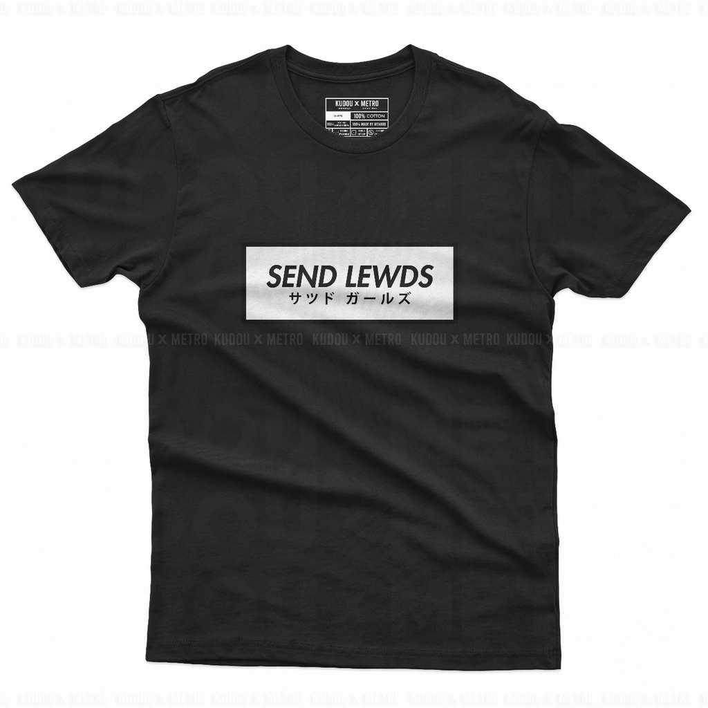 Tshirt Send Lewd Girl Big Kanji Anime Premium Unisex