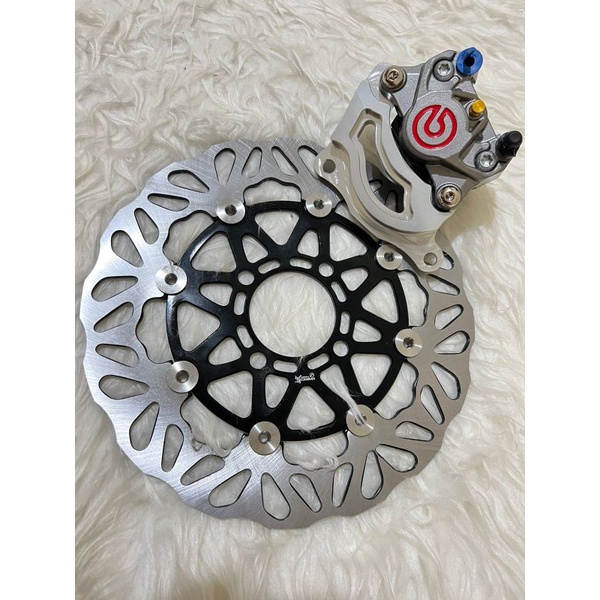 PAKET KALIPER BREKET DISC 260MM KALIPER BREKET 260MM PLUS PIRINGAN 260MM VARIO BEAT SCOOPY MIO JUPITER MX VEGA ZR