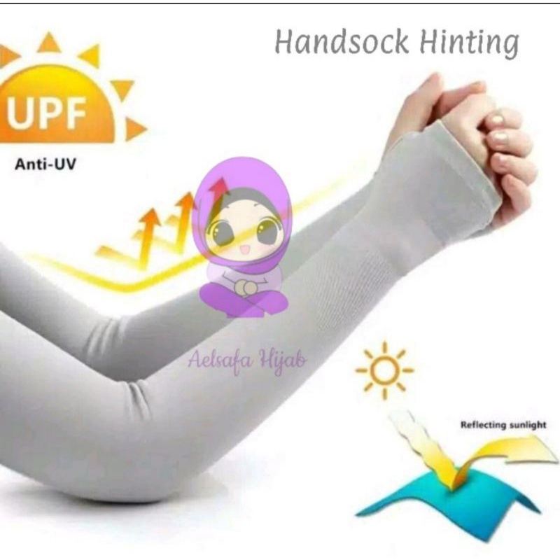 Aelsafa Hijab Handsock | Deker Tangan jempol all size jumbo