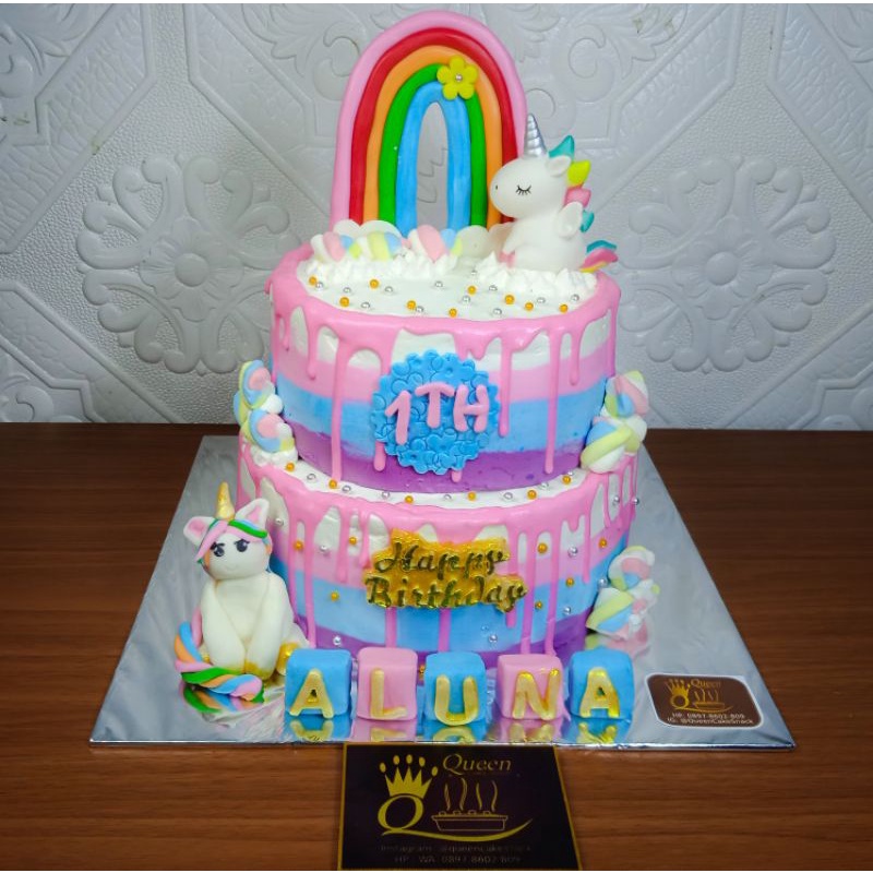 

Kue Unicorn 2 Tingkat Cake Ultah Ulang Tahun Ciater Serpong Tangerang Selatan