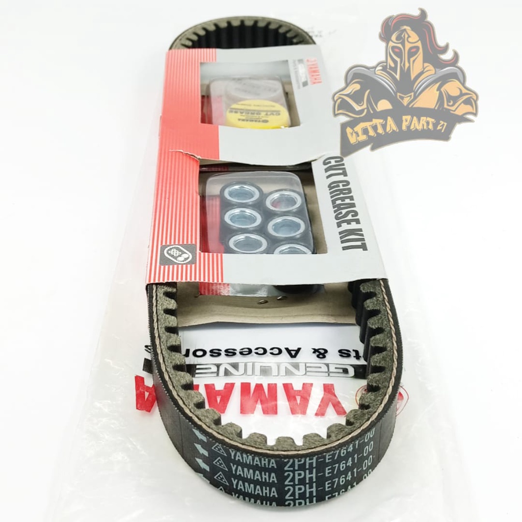 VANBELT V-BELT PLUS ROLLER YAMAHA 2PH KUALITAS ASLI ORIGINAL YAMAHA YGP PRESISI ANTI SELIP ROLLER AWET DAN DIJAMIN MANTAP MIO M3 SOUL GT XRIDE 125 X RIDE FINO 125 MIO S 125 MIO Z 125