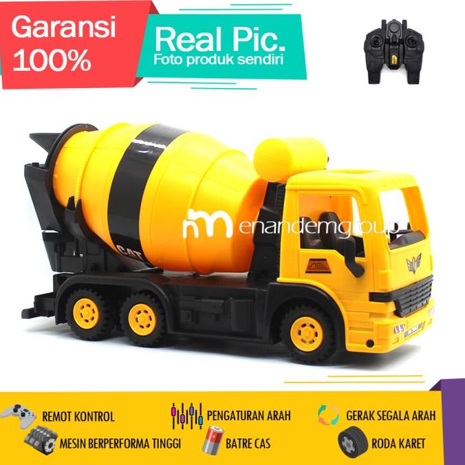 MAINAN MOBIL REMOT KONTROL RC TRUK MOLEN SEMEN BERPUTAR UKURAN BESAR