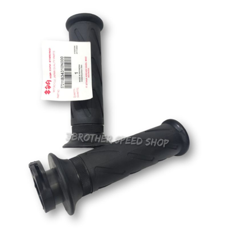 Handgrip Sarung Gas Grip Plus Selongsong Gas Model Standar Motor Suzuki Satria Fu Nex Spin Hayate Sky Drive Dll