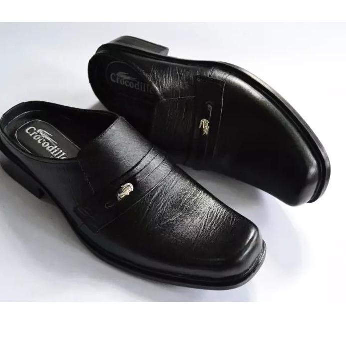 Harga Termurah Sepatu Sandal Selop Formal Kulit Asli Crocodile