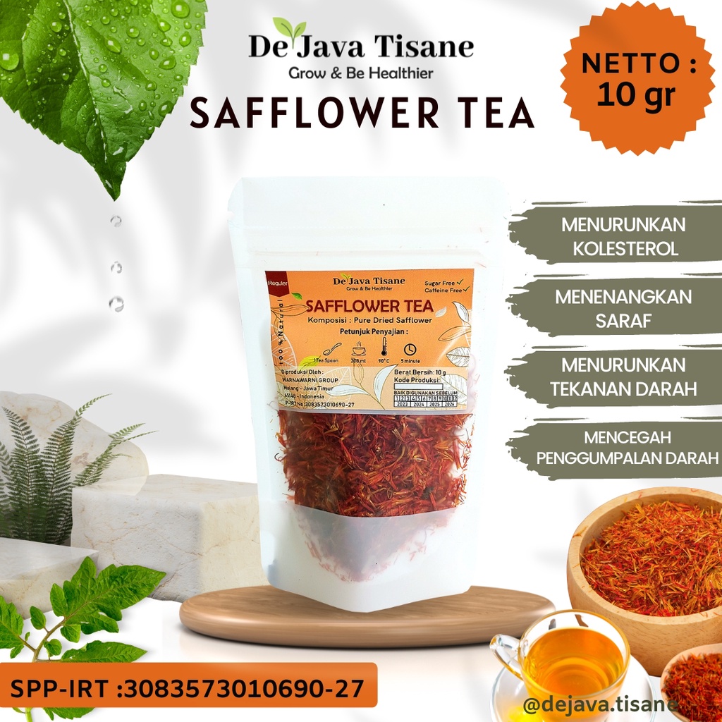 

Safflower Tea Teh Bunga Safflower Premium 10 - 50 gr
