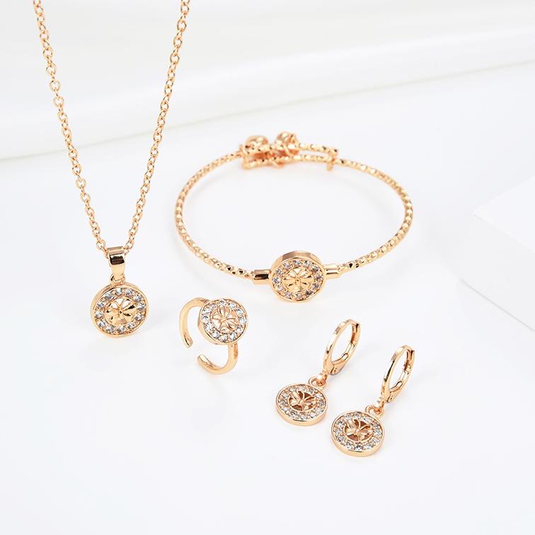 2A0 HYL JEWELRY  set perhiasan titanium anak wanita anti lapis emas karat isi love  dan tidak luntur