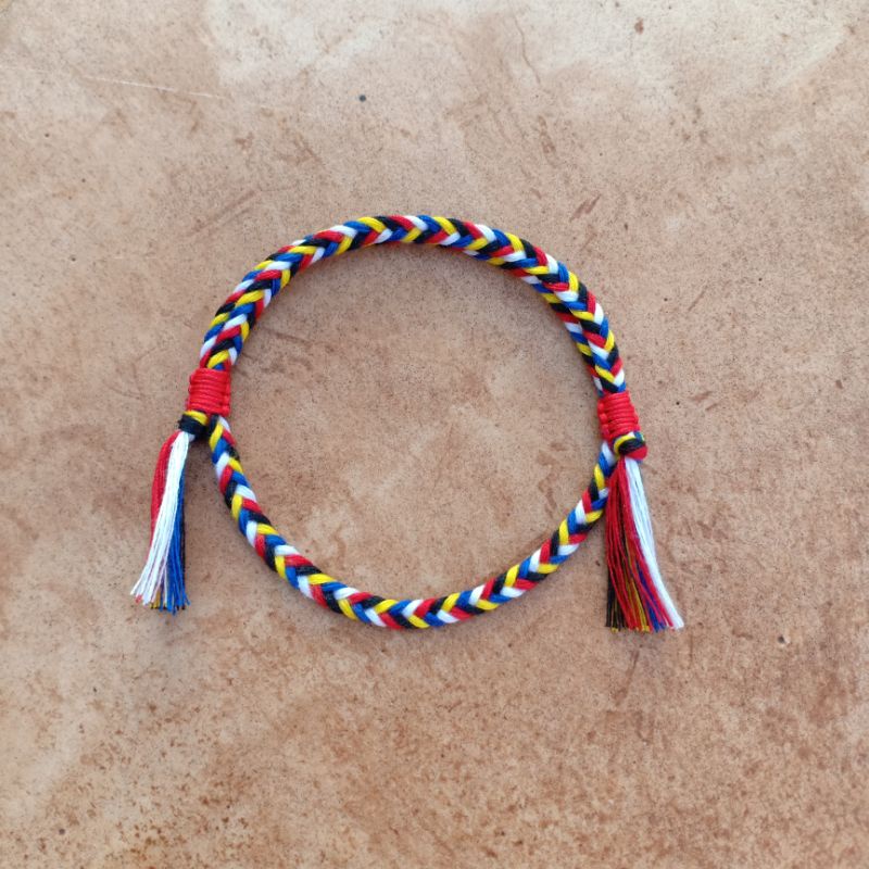 Gelang Pancadatu Slot Jalin Ori Khas Bali / Gelang Panca Datu Bali / Gelang Lima Warna Khas Bali / Gelamg Khas Bali / Kerajinan Khas Bali / Gelang Bali Murah / Gelang Biru / Oleh Oleh Bali Murah / Craftdewata