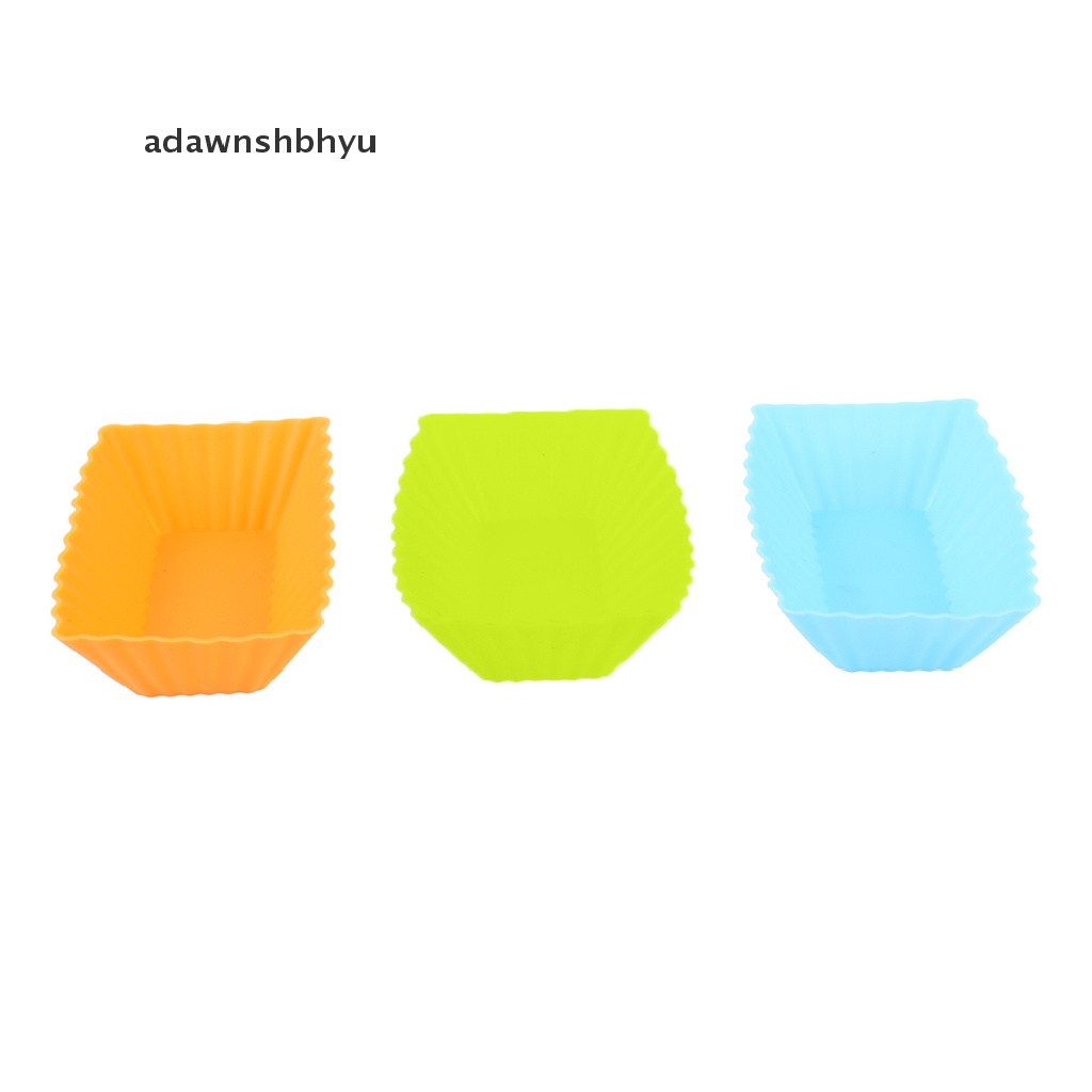 Adawnshbhyu Silicone Reusable Cake Mold Jelly Cetakan Kue Cupcake Maker Alat Pastry Dapur ID