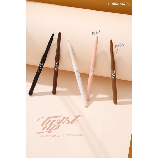 [READY STOCK] MEILINDA Twist Up Eyeliner Pencil Waterproof | Browit.id