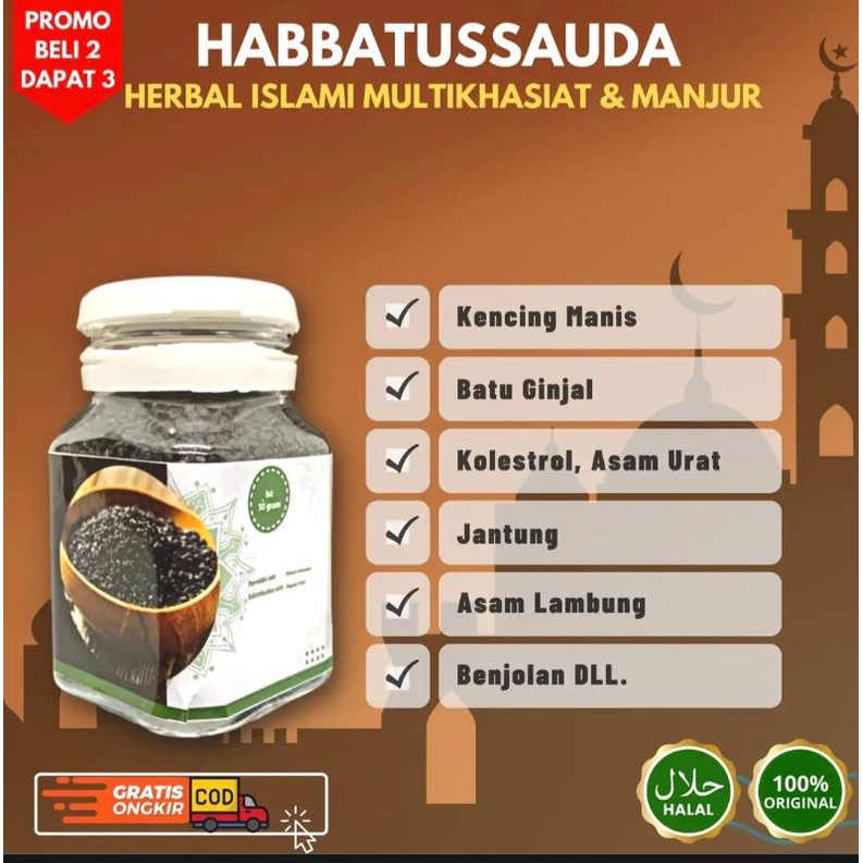 Habbatussauda' bubuk asli jinten Hitam ORIGINAL