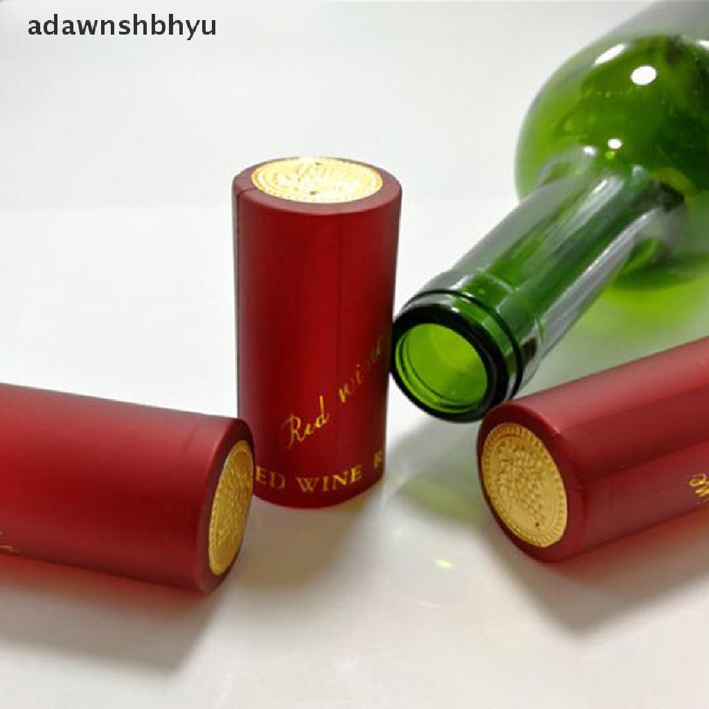 Adawnshbhyu 10 Pcs PVC Heat Shrink Cap Barware Aksesoris Pembuatan Bir Botol Wine Seal Cover ID