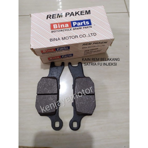 DISC PAD DISCPAD KAMPAS KAIN REM BELAKANG SATRIA FU 150 INJEKSI