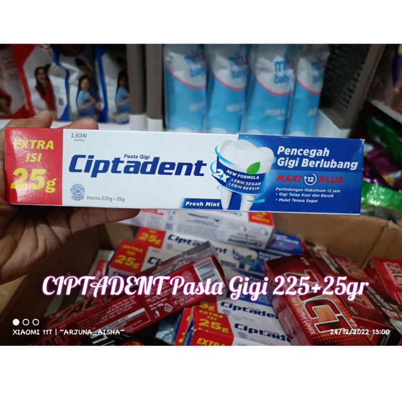 CIPTADENT Pasta Gigi Biru 225gr + 25gr