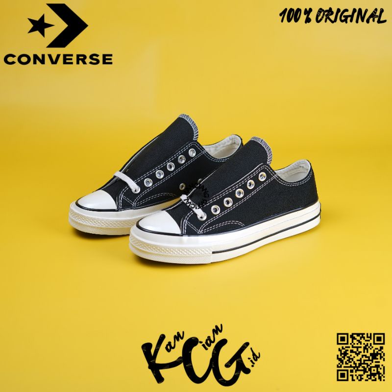 Converse Chuck Taylor 70S Low Black White 100% Original