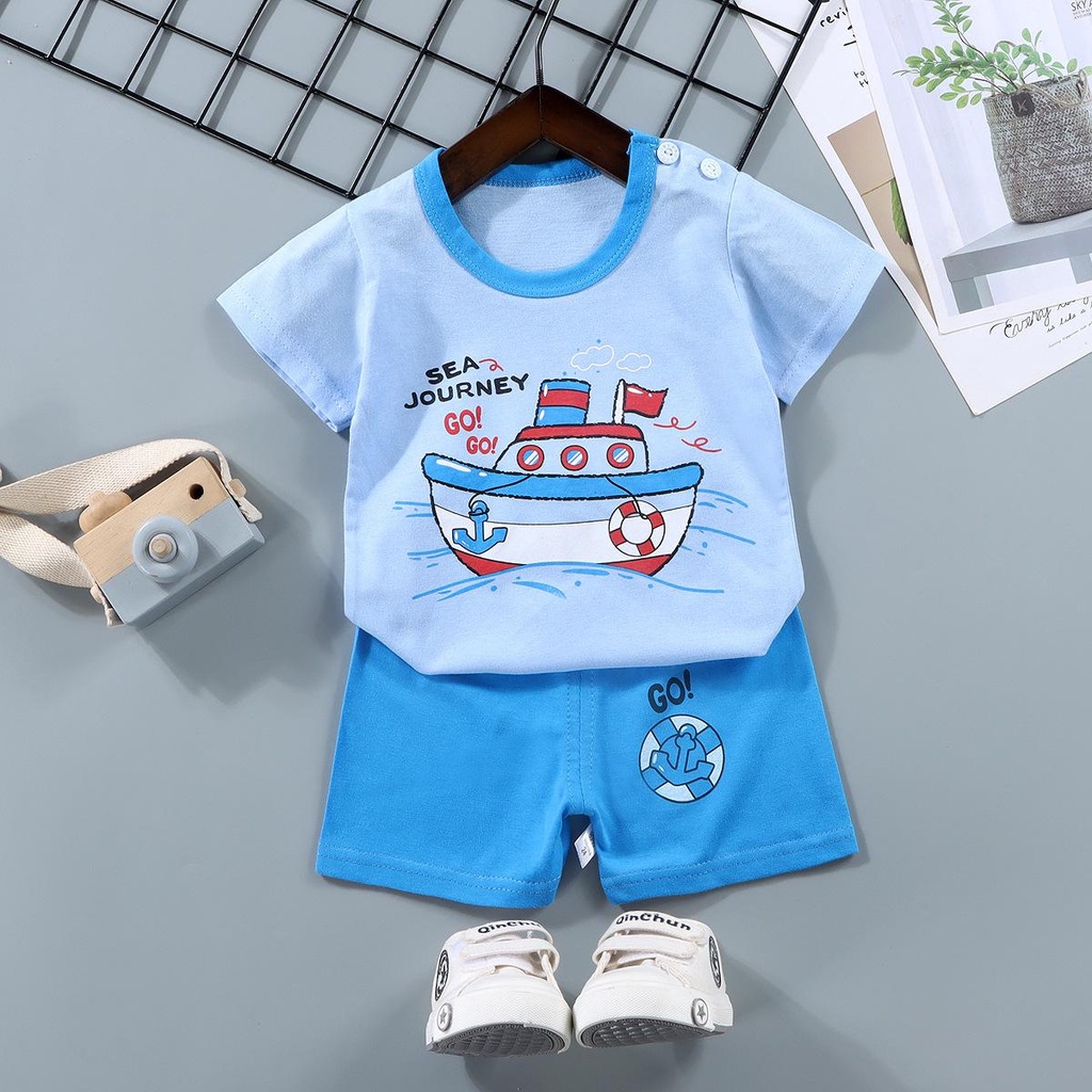 Baju anak baju bayi import korea motif karakter terbaru setelan anak laki laki setelan bayi perempuan