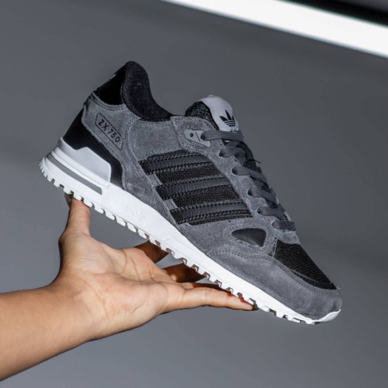 ADIDAS ZX 750 GREY BLACK (ORIGINAL)