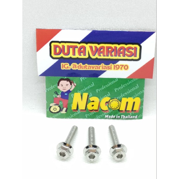 Baut Dua Kunci Drat 8 panjang 2.5 cm / M5 x 25