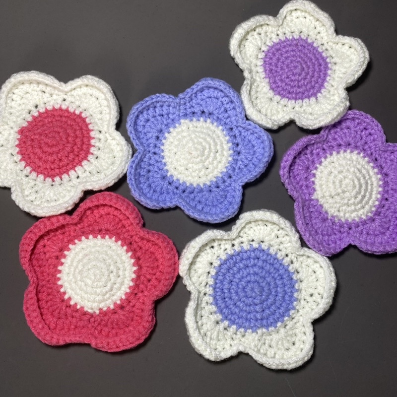 CROCHET TATAKAN AKSESORIS // TATAKAN GELAS CROCHET