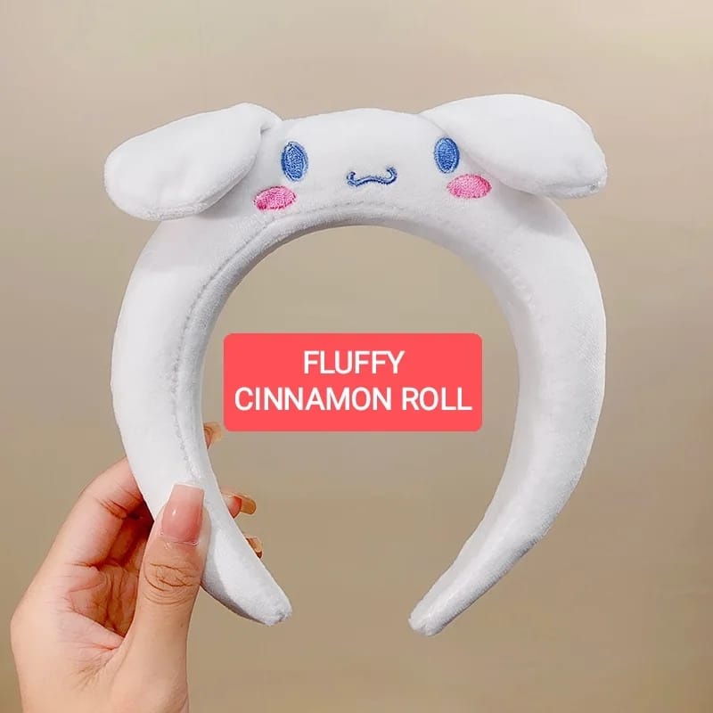 BANDO FLUFFY SANRIO HEADBAND LUCU FASHION KOREA IMPORT KAWAII