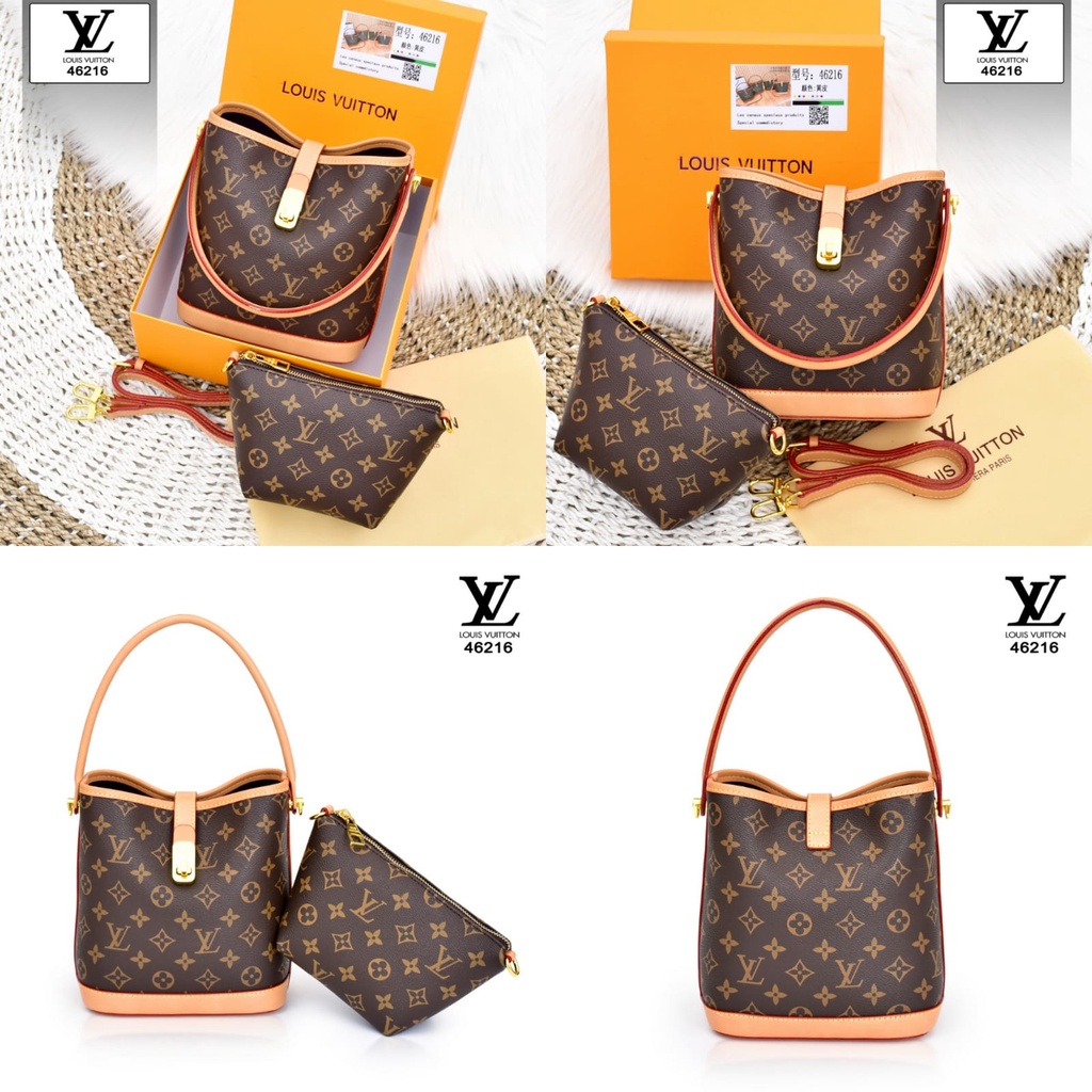 TAS WANITA BATAM IMPORT LOUIS VUITTON MONOGRAM BAG 46216 KWALITAS PLATINUM LIKE ORI