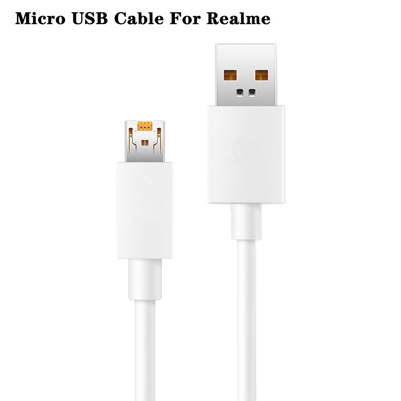 Kabel Data Realme Super VOOC Micro USB Kabel data Realme 5 5i Realme 5s ORIGINAL 100% Micro USB