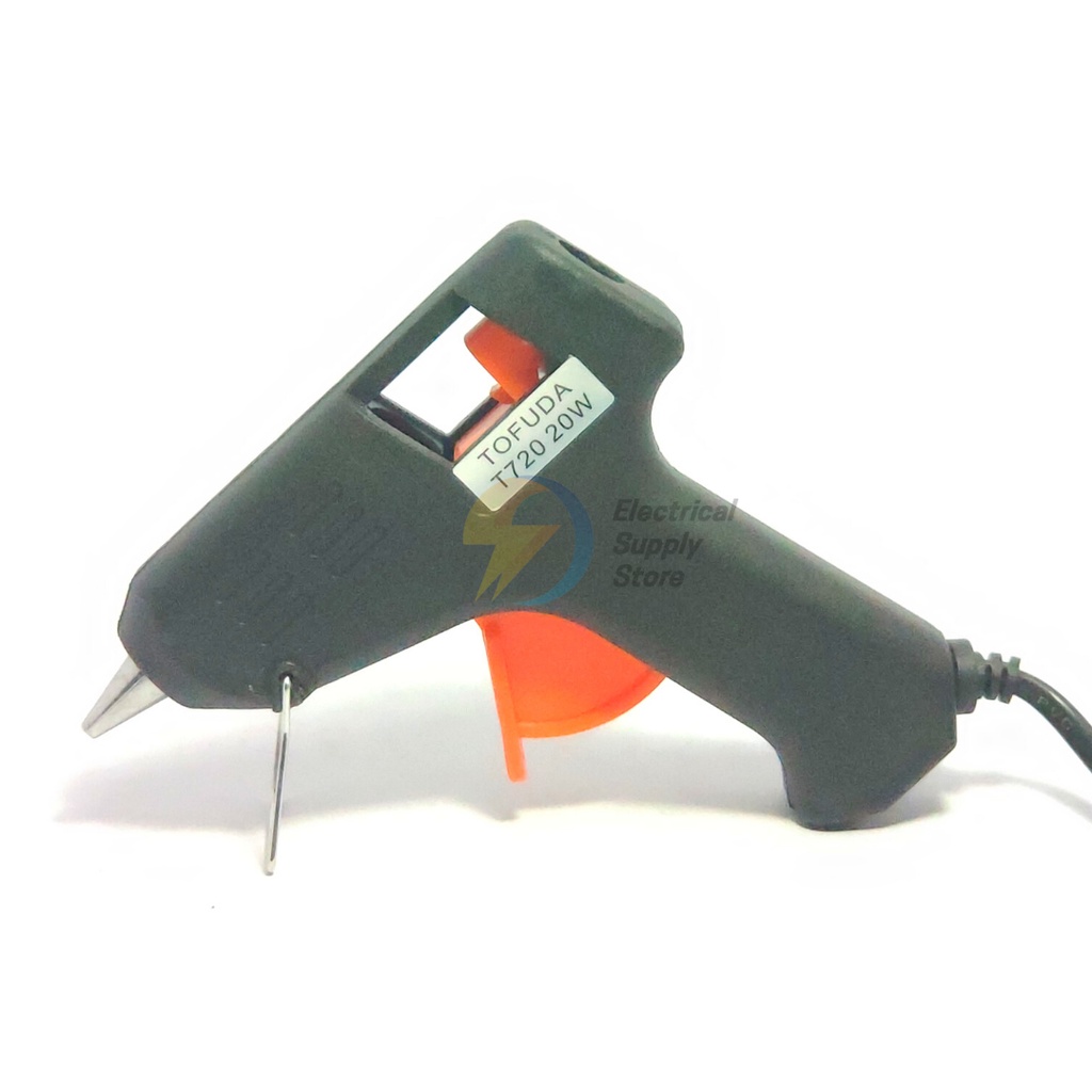 PAKET GLUE GUN / LEM TEMBAK 20W T720 TOFUDA &amp; REFILL GLUE GUN STICK PANJANG 27 CM DIAMETER 7 MM