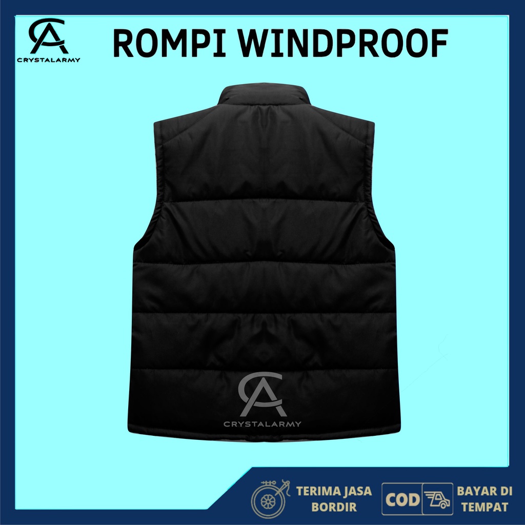 Jaket Rompi Perasut Motor Vest Riding Pelindung Dada Bodyvest Anti Angin