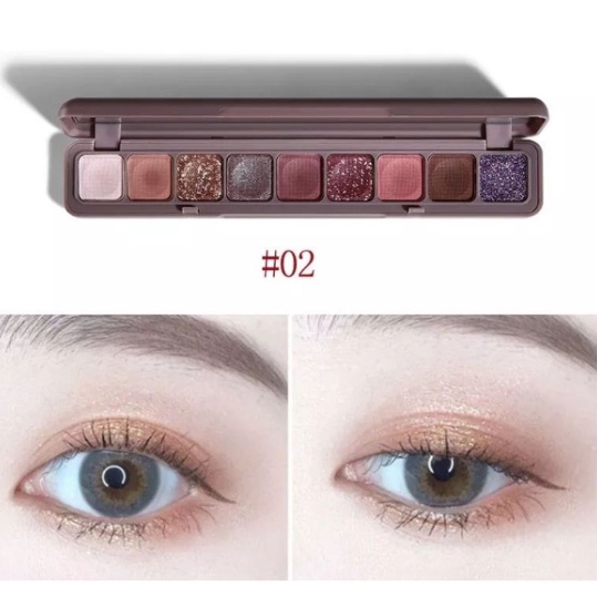 (UMU SUPPLIER) LAMEILA 9 COLORS SHIMMER EYESHADOW