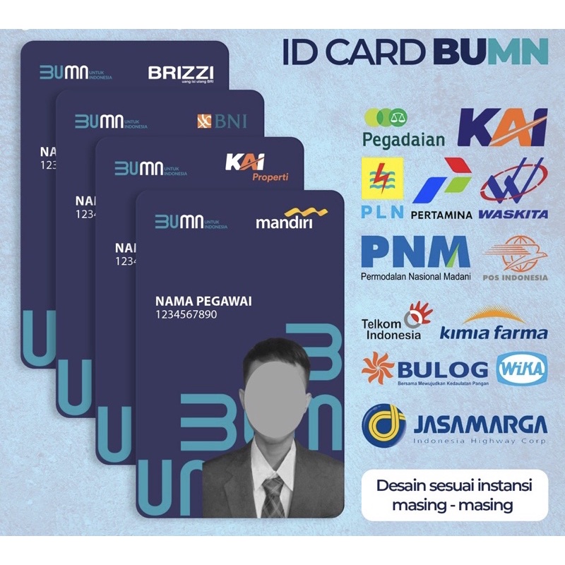 

( COD ) KARTU ID CARD / Name tag kerja