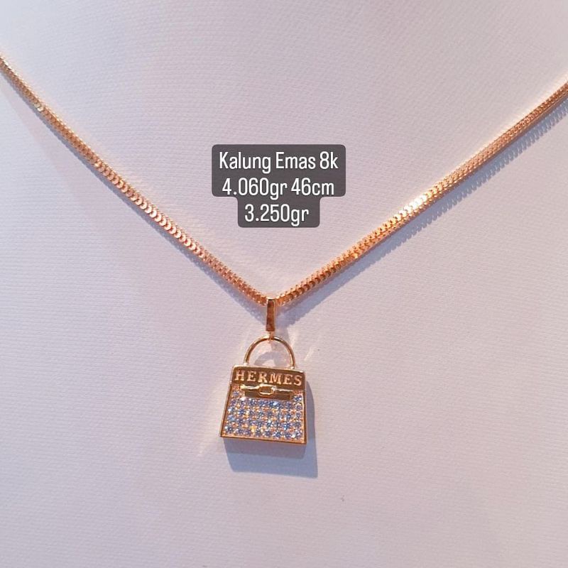kalung emas Jakarta kadar 375/8k