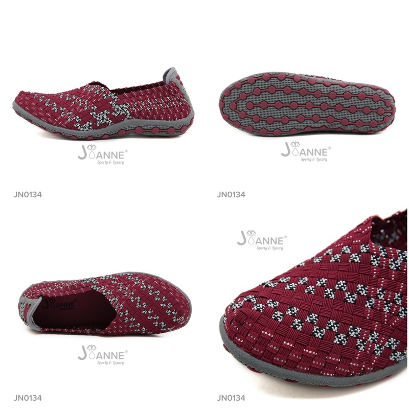 [ORIGINAL] JOANNE Rajut Knit Flats Shoes Sepatu Wanita #JN0134