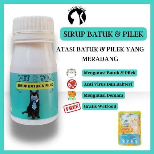 Sirup Batuk dan Pilek Kucing - Obat Batuk Berdahak Kering Sesak Nafas