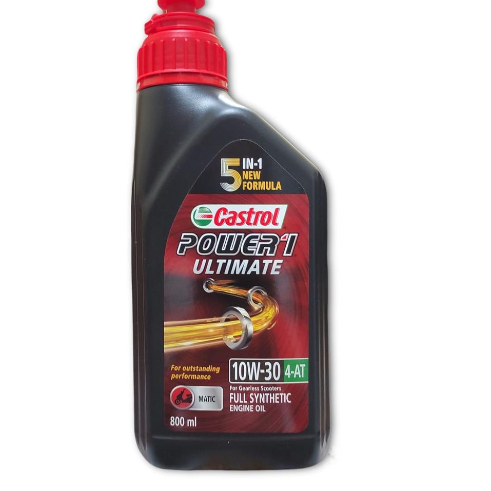 Serba Grosir OLI MATIC CASTROL POWER1 ULTIMATE SCOOTER 10W30 4T 100% SYNTHETIC 0.8L