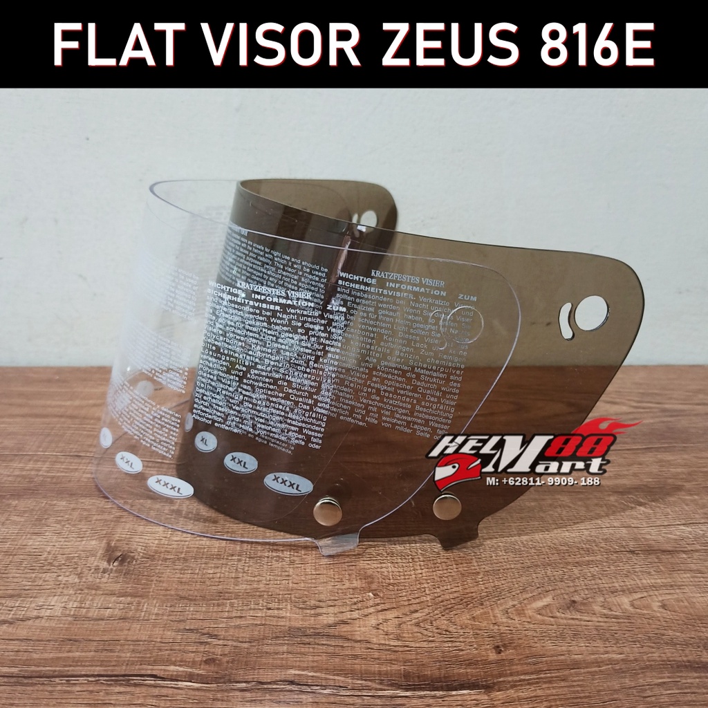 Visor Zeus 816E Flat Visor - Kaca Helm Zeus ZS816E Kaca Zeus ZS-816E