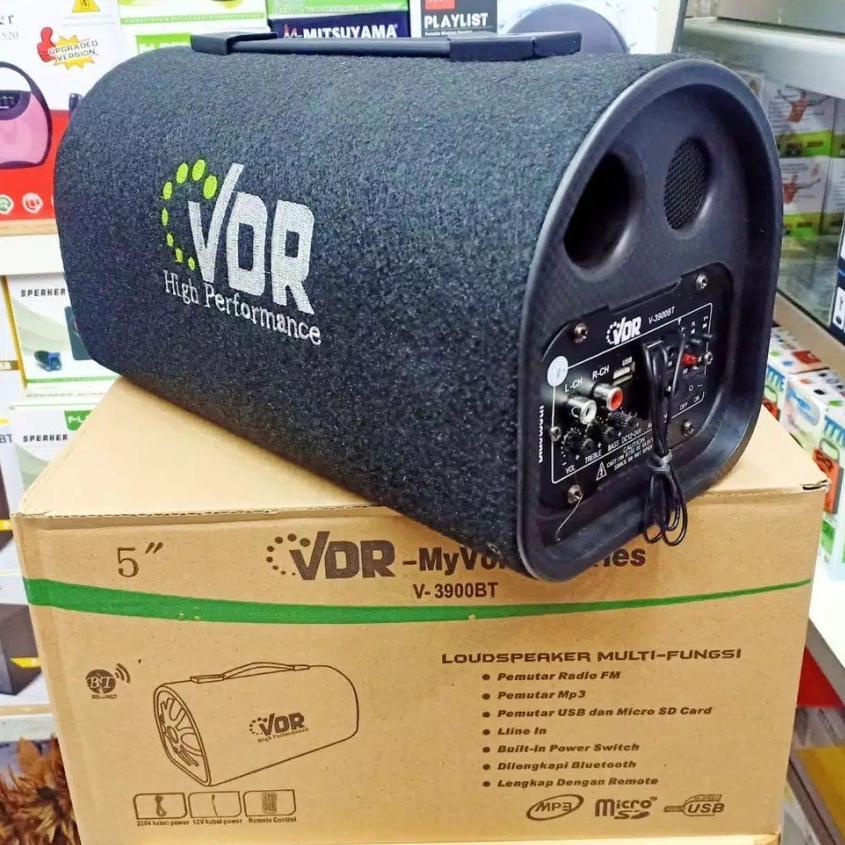 Termurah Speaker Aktif Bluetooth Tabung Basstube Speaker AC/DC VDR V3900 X-Bas / Salon Aktif