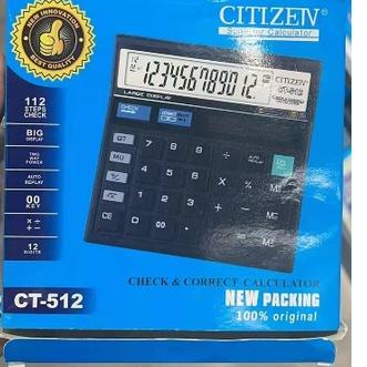 

[PRODUK FWM99] Kalkulator CITIZEN CT 512 12 Digit - Calculator Check Dual 2 Power P89