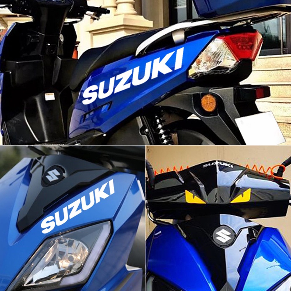 Suzuki Reflektif Stiker Motor 3D Fender Tank Logo Decal Untuk Suzuki GSX600F GSR750 GSX750F GSX1300 GSXR600 GSXR750 GSXR1000 GSXR1300 SV650 GSXR GSX Aksesoris