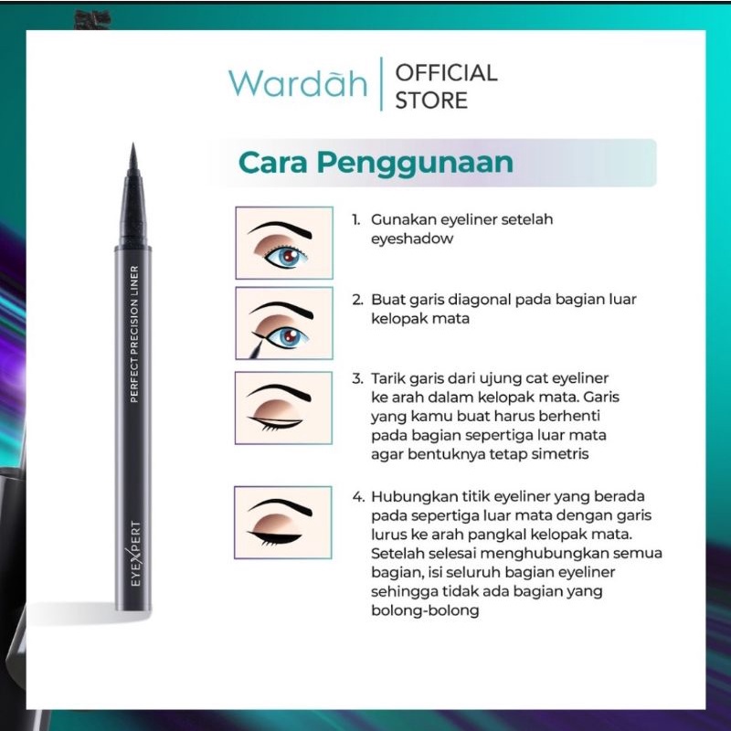 WARDAH  Eyexpert Perfect Precision Liner /Eyeliner Pensil/Wardah